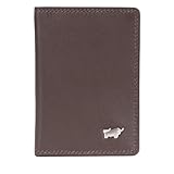 BRAUN BÜFFEL Herren Geldbörse aus echtem Rindsleder Golf mit RFID Schutz - Kartenetui mit 10 Kartenfächern Edles Braun