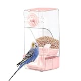 Automatic Feeder for Birds, Top Fill Hummingbird Feeding Station, Food Dispensers Parakeets, Cockatiels, Canaries, and Parrots, Ideal Bird Cage Supplies Easy Feeding
