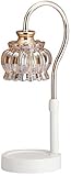 Elektrische Duftlampe Für Wachs, Retro Aromalampe Für Duftwachs, Scentsy Lampe Wachs wärmer, Duft Wärmer Nachtlicht, Kerzenwärmer Lampe für Schlafzimmer,Geburtstagsgeschenke für Frauen,Weiß,Dimmer