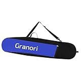 Granori Snowboardtasche | Snowboardrucksack 2-in-1 Tasche für Snowboard mit Bindung bis 150/170 cm – Boardbag mit zusätzlichem Platz für Skihelm und Skischuhe (Blau-Schwarz, 170 cm)