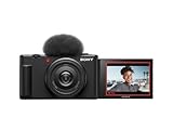 Sony Vlog Kamera ZV-1F | Digitalkamera (Klapp- und drehbares Display, 4K Video, Slow- Motion, Vlog Funktionen) - Schwarz