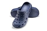 ESTRO Gartenschuhe Damen Gartenclogs Herren - Gartenschuhe Herren Leicht Damen Clogs Unisex Garten Clogs A02 (43, Dunkelblau)
