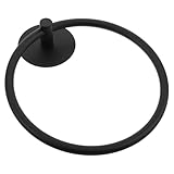 HOOTNEE Handtuchring ohne Bohren Edelstahl Rund Selbstklebend Wandhalter Handtuchständer Bad Küche Kompakt Platzsparend