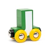 BRIO Buchstabenzug J | Holzeisenbahn Set Zubehör Spielzeug für Kinder ab 2 Jahren