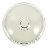 Hoement Kuchenplatte mit Glasglocke 6 Zoll Weiß Keramik Dessert und Früchte Servierteller für Partys und Picknick