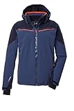 killtec Herren Skijacke/Funktionsjacke mit abzipbarer Kapuze, Schneefang und Unterarmventilation KSW 51 MN SKI JCKT, nachtblau, 4XL, 43442-000