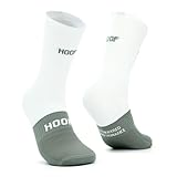 HOOF - Fahrradsocken Herren & Damen - Leichte, Atmungsaktive & Blasenfreie Radsocken - Perfekt für Rennrad, MTB & Triathlon - Summit Arctic White - Size 36-39