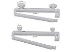 DécoProfi 10x Schlaufengleiter für Gardinenschienen 6mm x 50mm Weiß I Für Innenlauf von Gardinen/Vorhangschienen I Gleiter Schiebegardinen mit Schlaufen