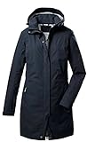 Killtec Damen KOS 93 WMN PRK 2 1/2 Lagen Funktionsparka/Parka mit abzippbarer Kapuze, dunkelnavy, 46