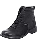 Josef Seibel Damen Schnürstiefeletten Selena 50,Weite G (Normal),Wechselfußbett,wasserdicht,übergangsschuhe,Bootee,schwarz,43 EU