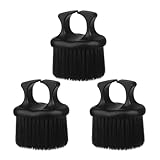 minkissy 3 Stück Pack Bartbürste mit Wildschweinborsten Kleine Handballen Bartpflegebürste für Herren Ergonomisch Kompakt für Bart und Schnurrbart