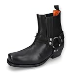 Dockers by Gerli Herren Ankle Boots, Männer Boots,Stiefel,Kurzstiefel,Booties,Nieten,schwarz,43 EU