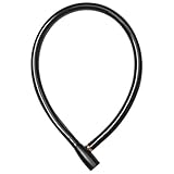 ABUS Kabelschloss 3406K - 55 mm langes Stahlkabel mit Kunststoffummantelung - Fahrradschloss mit ABUS-Sicherheitslevel 1 - Schwarz