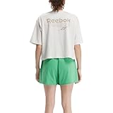 Reebok Damen Identity Energy Tee T-Shirt, Chalk Melange, Klein