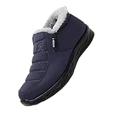 Leichte Winter-Schneestiefel für Herren, bequem, Winter, Plüsch, warm gefüttert, wasserdicht, Outdoor, lässig, flache Unterseite, rutschfestes Obermaterial, modisch, runde Zehenpartie, warme Schuhe,