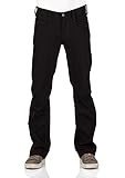 MUSTANG Herren Jeans Hose Oregon Bootcut Männer Jeanshose Denim Stretch Baumwolle Blau Schwarz W30 W31 W32 W33 W34 W36 W38 W40, Größe:W 36 L 34, Farbe:Black Denim (940)