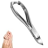 Extra scharfe Nagelzange, Fußpflege Nagelzange Edelstahl, Fussnagelzange für starke Fußnägel und Fingernägel, Fußnagelzange Eckenzange-Nagelzange (1PC)