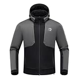 RIDEIRON Motorradjacke Herren Motorrad jacke Winter mit CE-Schulter und Ellenbogenpolstern Schutzausrüstung,Herausnehmbarem Futter zum Schutz vor Kälte und Wind für alle Jahreszeiten L
