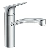 hansgrohe Logis M31 - Küchenarmatur, 1 Stahlart, Wasserhahn Küche mit Auslaufhöhe 160 mm, Mischbatterie Küche schwenkbar, Chrom