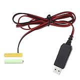5V Auf 3V Netzteil Batterieadapter Batterieersatz Für 2 Stück AA Batterien Batterie Adapter 2X AA, Ersatz Für 2X AA Batterien Mit 1m Kabel,2 Stück Batterie Dum My
