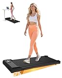 HomeFitnessCode Walking Pad mit Steigung für Zuhause - Laufband mit Neigung Walkpad Untertisch Elektrisch 1-8 KMH Walk Band Gehband, Schwarz