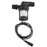 OUKENS Umwälzpumpe, Solarwasserpumpe, 12 V, 10 W DC, Bürstenlose Solar-Hochtemperatur-Wasserpumpe, Solar-Warmwasserbereiterpumpe
