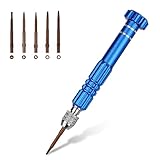 5 in 1 Mini Schraubendreher Set Feinmechaniker Schraubendreher 5-in-1 Schraubenzieher Multifunktionaler Feinschraubendreher für Elektronik Phone Laptop Computer Uhr Brillen Schmuck, Blau