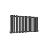 Horizontale Säule Anthrazit Heizkörper Oval Single Designer Heizkörper 600x1180mm Zentralheizung Innengestaltung