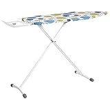 Amazon Basics – Bügelbrett mit H-förmiger Bügeleisen-Ablage, groß, 122 x 43 cm, weiß