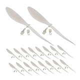 CLISPEED 20 Stück Mini Flugzeugpropeller Kleiner Flugzeugpropeller Modellflugzeug Drohnenpropeller Holzflugzeugpropeller Weißes Abs