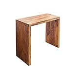 invicta INTERIOR Massiver Sekretär MAKASSAR Konsolentisch Sheesham Stone Finish Schreibtisch 100 cm