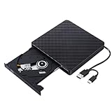 Fahoujs Externes Festplattenlaufwerk Für Laptop USB C Verbindung 24-faches Schreiben 8-faches Umschreiben Stoßfestes Design USB C/Player