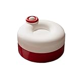 Drehbarer magnetischer Nähkasten, tragbarer Reiseorganizer mit Garn, Nadeln und Nähzubehör (Red)