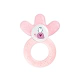 MAM Cooler, Beißring für Babys fördert Sehsinn & Motorik, Greifling mit Wasserkühlteil erreicht auch die Backenzähne, ab 4+ Monate, rosa, 1 Stück (1er Pack)