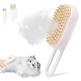 Katzen Dampfbürste,3-In-1 Katzenbürste Dampf, Steamy Brush Katze Cat, Cat Steamer Katzenbürste, Tierhaarbürste Fellbürste Katzen Massagebürste Beseitigen Sie Fliegende Haare für Katze und Hund