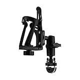 ROCKBROS Flaschenhalter Fahrrad, Motorrad Flaschenhalter mit 360 Grad Drehbarer Einstellbare Leicht Motorrad Getränkehalter für Fahrrad,Motorrad