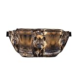 Lone Hyena Große Umhängetasche, Geschenk für Sport, Festival, Workout, Reisen, Laufen, Freizeit, Schwarz, Einheitsgröße, Schwarz , Einheitsgröße