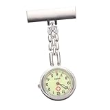 VALICLUD Taschenuhr Pflegeuhren Für Krankenschwestern Studenten-hängeuhr Quarzuhr Frauen Pflegeabzeichen Krankenschwester Hängende Reversuhr Arzttasche Revers Uhr Legierung Silver