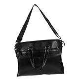 NOLITOY PU Leder Aktentasche Herren Crossbody Bag Business Laptop Tasche mit Großer Kapazität Vielseitig Tragbar als Handtasche für Geschäftsreisen und Alltag