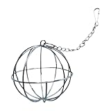 Hasenkugel mit Heuständer, Heuball zum Aufhängen, Heuball für Kaninchen, Grasball aus Edelstahl für Kleintiere, Heuspender für Kaninchen, Hamster, Chinchilla, Tiere
