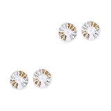 Beaupretty 4 Schachteln Tablets Zubehör Salon Heimdekoration Geometrische Telefone Nieten Maniküre Kreative DIY-Zubehör Edelsteine ​​Kunst D Gold Nagelschmuck Sammelalben Für