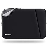 BAAGOAZ 11-13 Zoll Laptop Hülle Tasche für 11,6 Zoll PC Notebook Chromebook, und 13,3 Zoll MacBook Pro Air M3 M2 M1 2024 2023 2022 & Surface Pro Schutzhülle Laptophülle Laptoptasche, Schwarz