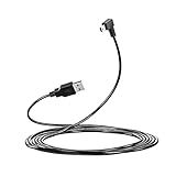 LARRITS 3M Mini USB 2.0 Kabel USB A Stecker auf Mini B USB 5 Pin 90 Grad rechter Winkel Ladekabel für Garmin nüvi Navigationsgerät Auto Dash Cam KFZ Dashboard Kamera KPW GPS Navi Gopro Hero 4 3