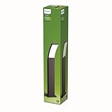 PHILIPS Outdoor Splay LED Wegeleuchte, 12W, Anthrazit, warmweißes Licht 2.700K, IP44 Schutzklasse, integriertes Leuchtmittel