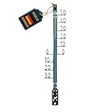TFA Dostmann Analoges Außenthermometer, wetterfest, freistehende Gradzahlen, Schwarz, (L) 34 x (B) 15 x (H) 160 mm