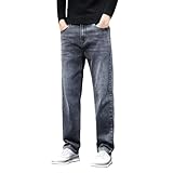 Generisch Jeanshose Herren Slim Fit, Freizeithose Herren Lang, Denimhose Gerade Bein Jeans Einfarbig Stretchjeans Einfarbig Jeanshosen Washes Stoffhose Bequeme Arbeitshosen Alltag Casual Hosen
