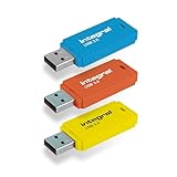 Integral Neon USB 3.0 64GB Flash-Laufwerk 3er-Pack (Blau/Gelb/Orange)