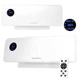 Climative Wand Heizlüfter SwingAir 2000W Wandheizgerät Heizung Heater keramische Wandheizung Elektroheizung Bad mit Oszillation, Wandheizlüfter, LED-Display, Wandheizung elektrisch Weiß