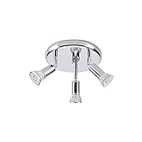 Deckenbeleuchtungsbehandlung 3 Licht Multidirektional Deckenschein Spülhalterung Runde Platte Decken Downlight Living Esszimmer Indooor Deckenlampe Licht