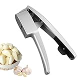 Knoblauchzerkleinerer, Knoblauchpresse aus Edelstahl, 2-in-1-Knoblauchschneider, manuelles Spreading Hool, rutschfestes Küchenzubehör zum Kochen, Backen, Hobbyköche
